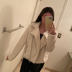 Brand New White VICI Sherpa Jacket